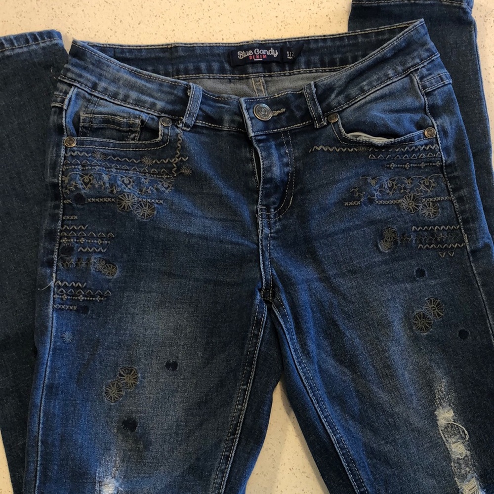 Blue candy denim